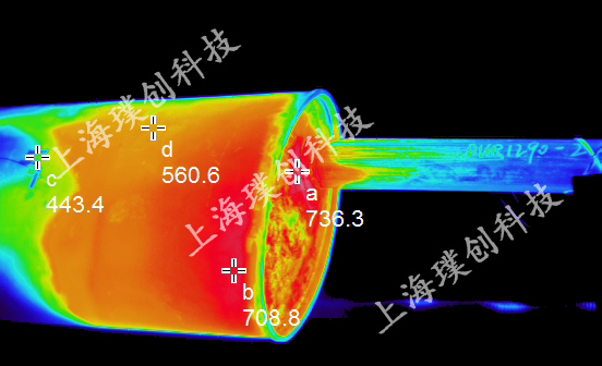 Avio(NEC) Infrared Thermal Imager Automotive Exhaust Pipe Temperature Field Distribution Application