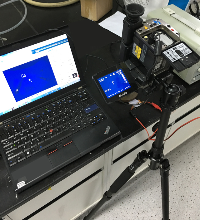 Avio(NEC) R550 infrared thermal imager graphene material research and development