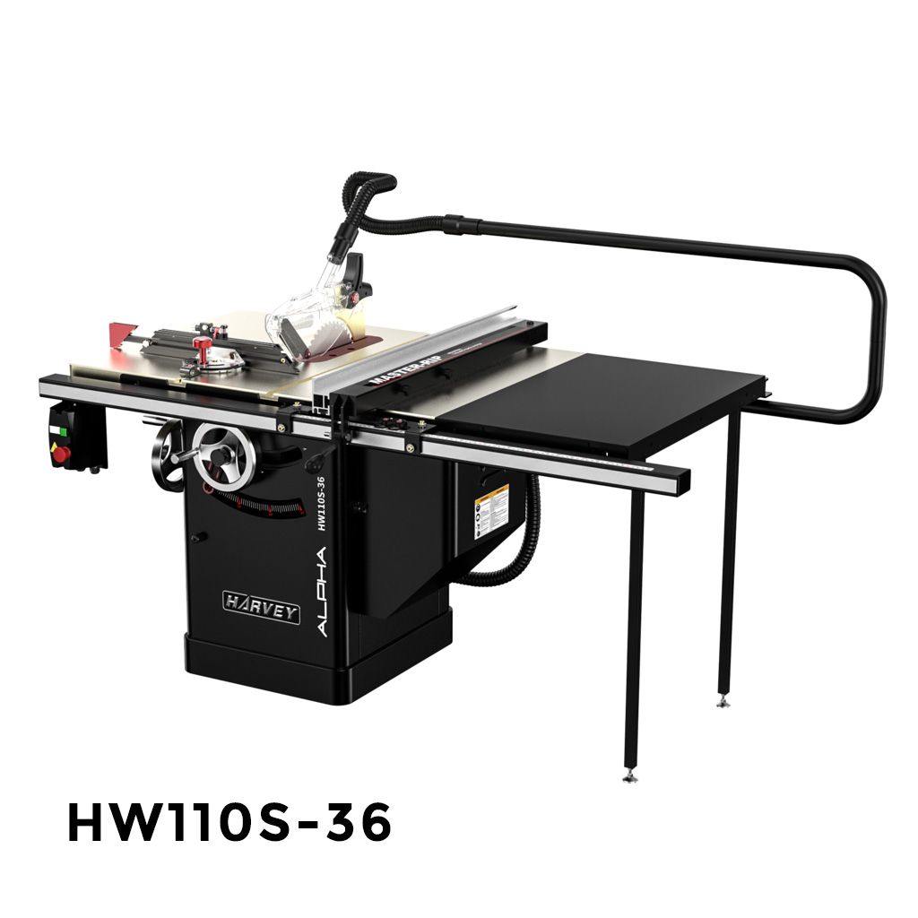 海威HW110S-36/52/36P/52P 10″ 超級木工臺鋸